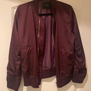Maroon Bomber Jacket